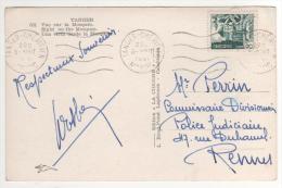 Oblitération " Tanger Chérifien  " / Carte  , Postcard Du 5 Aout 1951 , 2 Scans - Covers & Documents