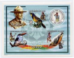 Mali Bf 068 Imperf Oiseaux Et Scouts , Lord Baden-Powell , Martin-pêcheur - Unused Stamps
