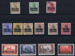 German Postoffice In Marokko: Mi 46 - 58 Used And MH/* 1911 - Marruecos (oficinas)