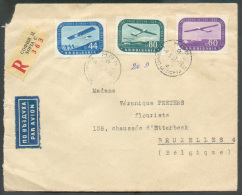 Lettre Recommandée Et Par Avion De SOFIA Le 6-3-1937 Vers Bruxelles (affr. PA à 184 St.).  - 9579 - Luchtpost