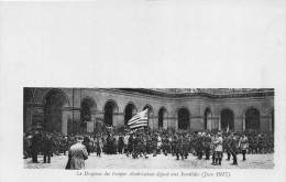 Thème  Guerre  14/18  Drapeau Américain Déposé Aux Invalides  Juin 1917 - War 1914-18