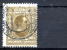 KING ALEXANDER-10 DIN-POSTMARK-NOVO MESTO-SLOVENIA-SHS-YUGOSLAVIA-1926 - Usados