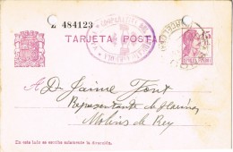 6393. Entero Postal TEIÁ (barcelona) 1935. Cooperativa  Obrera Agricola - 1931-....