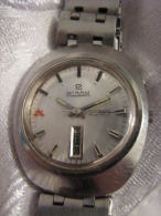 Vintage Ricoh Stainless Automatic 21J Men´s Watch & Band - Antike Uhren