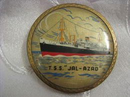 VINTAGE T.S.S. JAL-AZAD INDIAN SHIP POWDER BOX STRATTON ENGLAND - Materiale Di Profumeria