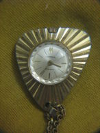 VINTAGE GOLD TONE ILONA SWISS PENDANT WATCH ~ 17 JEWELS - Watches: Bracket