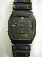 VINTAGE CASIO AQ-45 DUAL TIME ALARM CHRONOGRAPH WATCH - Horloge: Antiek