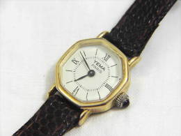VINTAGE AUTHENTIC YEMA PARIS LADIES GOLD PLATE WATCH - Antike Uhren