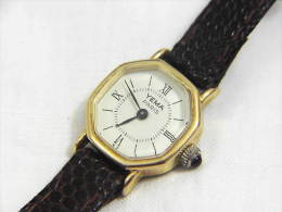 VINTAGE AUTHENTIC YEMA PARIS LADIES GOLD PLATE WATCH - Horloge: Antiek