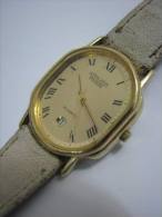 VINTAGE ATELIER PARIS DATE GOLD WATCH FRANCE - Antike Uhren