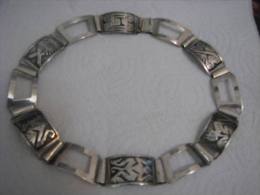 VINTAGE 900 SILVER TRIBAL ETHNIC NECKLACE ECUADOR - Ethnisch