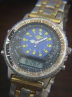 EGGED ISRAEL BUS CO. ALARM TACHYMETER DUAL TIME WATCH - Other & Unclassified