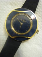 De-Coven Geneve Decoven-Vari-Watch With Navy Blue Enamel Bezel, Swiss Made - Sonstige & Ohne Zuordnung