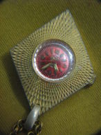 AMAZING ELIDA RED DIAL ANTIMAGNETIC SWISS WATCH PENDANT - Sonstige & Ohne Zuordnung