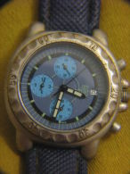 AMAZING BLUE DIAL STEFANEL WATER RESISTANT 50M DATE GENTS WATCH - Other & Unclassified