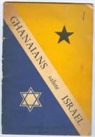\""SALUTE TO ISRAEL\" GHANA YOUTH DELEGATION BOOK 1957 - Altri & Non Classificati