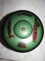 \""REBEKAH BRINGING WATER\" GREEN BRONZE URN DISH ISRAEL - Brons