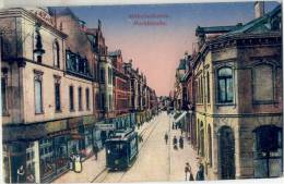 Wilhelmshaven Marktstrasse Color Belebt Strassenbahn Ungelaufen Tram - Wilhelmshaven