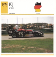 Fiche  -  24 Heures Du Mans  -  1979  -  TOJ SC206S  -  Carte De Collection - Autos