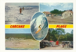 Cp, 33, Carcans-Plage, Multi-Vues, Voyagée 1984 - Carcans