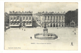 Cp, 54, Nancy, Place Et Statue De Stanislas,  Voyagée 1909 ? - Nancy
