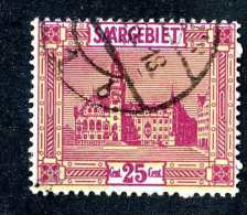 4126e  Saar  Michel #100 VIII  Used Variety~  ( Cat.€25.00 )  Offers Welcome! - Used Stamps