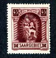 4133e  Saar  Michel #102 II  Mint*thin ~  ( Cat.€20.00 )  Offers Welcome! - Neufs