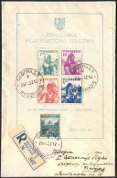 YUGOSLAVIA - JUGOSLAVIA - EXHIBITION STAMPS + COSTUMER - RECOM. Letter - 1937 - RARE - Lettres & Documents