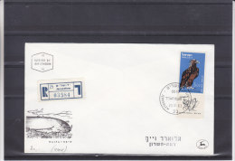 Oiseaux - Rapaces - Aigle - Israël - Lettre Recommandée De 1963 - Briefe U. Dokumente