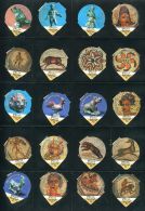 6114 - Musee Romain De Vallon (Mosaique) Serie Complete De 20 Opercules Suisse Elsa - Koffiemelk-bekertjes