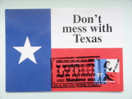 CARTE MAXIMUM MAXIMUM CARD  DRAPEAU TEXAS FLAG USA - Autres & Non Classés