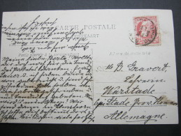 1908,  FIRMENLOCHUNG , Perfin  Carte Postale - 1863-09