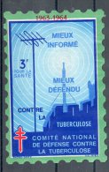 France. Vignette Antituberculose. 1963-64 - Antituberculeux