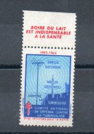 France. Vignette Antituberculose. 1963-64 - Antituberculeux