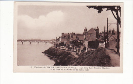 Carte 1930 ST CYR SUR LOIRE / LE COQ : LES MAISONS BLANCHES Et Le Pont De La Motte - Saint-Cyr-sur-Loire