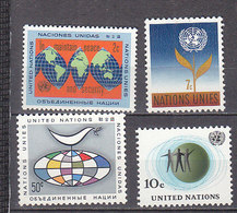 H0077 -  ONU UNO NEW YORK N°121/24 ** - Unused Stamps