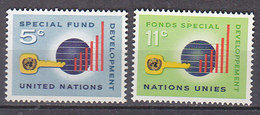 H0084 - ONU UNO NEW YORK N°133/34 ** ECONOMIE - Unused Stamps