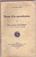 Livret Noces D´Or Sacerdotales De M. Le Chamoine Fillaudeau Curé Doyen De Notre Dame De Chemillé (département 49) - Religion & Esotericism