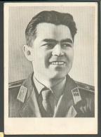 RUSSIA  USSR  MAGADAN , SPACE  COSMOS  ASTRONAUT  NIKOLAYEV,  OLD POSTCARD  USED AS  QSL  CARD  , M - Raumfahrt