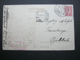 1916, Seltene   Zensur Auf  Karte  Aus Helsinki - Lettres & Documents