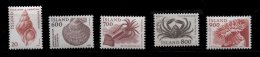 Islande ** - N° 529/530 - 589 à 591 - Coquillages - Ungebraucht