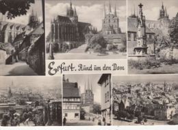 CPA ERFURT- CASTLE, CATHEDRAL, FOUNTAIN, PANORAMA - Erfurt