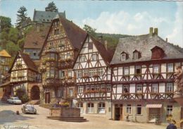 CPA MILTENBERG- MAIN SQUARE, FOUNTAIN, OLD CARS - Mittelberg