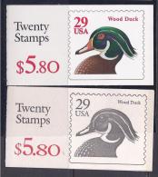 UnitedStates 1991-5: DUCK Booklets(2) Mnh** Complete With Full,original Gum. - 3. 1981-...