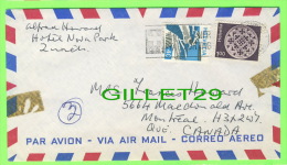 ENVELOPPES TIMBÉES - ZURICH, SUISSE, 1977 - VIA AIR MAIL, PAR AVION - AÉROGRAMME - - Covers & Documents