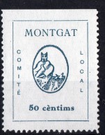 Montgat  ( Barcelona   ) -  Comite Local  -  50 Cts. - Sofima 11   Spain Civil War - Republican Issues