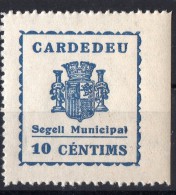 Cardedeu ( Barcelona ) - Segel Municipal  - 10 Cts. - Sofima 2   Spain Civil War - Emisiones Repúblicanas