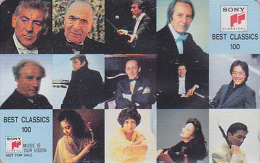 Télécarte JAPON / 110-011 - Musique Classique - GLENN GOULD & Autres - BEST CLASSICS 100 - MUSIC JAPAN Phonecard - 304 - Musique