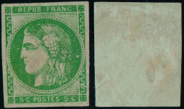 N° 42 NSG - Filet Extérieur Mal Imprimé - Légère Fente - Cote 175 Euros - 1870 Uitgave Van Bordeaux