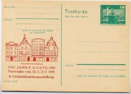 DDR P79-15-78 C65 Postkarte PRIVATER ZUDRUCK Markt Güstrow 1978 - Privatpostkarten - Ungebraucht